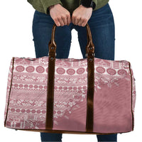 Fiji Marau na Kerisimasi Travel Bag Dusty Rose Tagimoucia Tapa Masi Tribal - Polynesian Pride