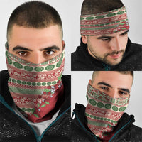 Fiji Marau na Kerisimasi Neck Gaiter Red Tagimoucia Tapa Masi Tribal - Polynesian Pride