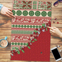 Fiji Marau na Kerisimasi Puzzle Red Tagimoucia Tapa Masi Tribal - Polynesian Pride