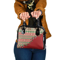 Fiji Marau na Kerisimasi Shoulder Handbag Red Tagimoucia Tapa Masi Tribal - Polynesian Pride