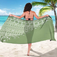 Fiji Marau na Kerisimasi Sarong Sage Green Tagimoucia Tapa Masi Tribal - Polynesian Pride
