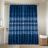 Fiji Marau na Kerisimasi Bathroom Set Blue Tapa Masi Inspired Christmas - Polynesian Pride