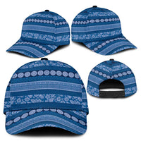 Fiji Marau na Kerisimasi Classic Cap Blue Tapa Masi Inspired Christmas - Polynesian Pride
