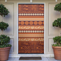 Fiji Marau na Kerisimasi Door Cover Gold Tapa Masi Inspired Christmas - Polynesian Pride
