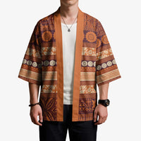 Fiji Marau na Kerisimasi Kimono Gold Tapa Masi Inspired Christmas - Polynesian Pride