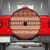 Fiji Marau na Kerisimasi Spare Tire Cover Gold Tapa Masi Inspired Christmas - Polynesian Pride