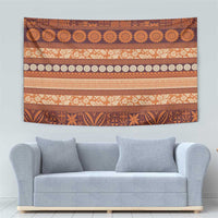 Fiji Marau na Kerisimasi Tapestry Gold Tapa Masi Inspired Christmas - Polynesian Pride