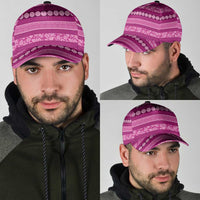 Fiji Marau na Kerisimasi Classic Cap Pink Tapa Masi Inspired Christmas - Polynesian Pride