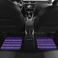 Fiji Marau na Kerisimasi Car Mats Purple Tapa Masi Inspired Christmas - Polynesian Pride