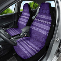 Fiji Marau na Kerisimasi Car Seat Cover Purple Tapa Masi Inspired Christmas - Polynesian Pride