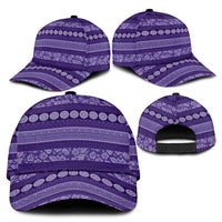 Fiji Marau na Kerisimasi Classic Cap Purple Tapa Masi Inspired Christmas - Polynesian Pride