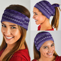 Fiji Marau na Kerisimasi Neck Gaiter Purple Tapa Masi Inspired Christmas - Polynesian Pride