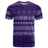 Fiji Marau na Kerisimasi T Shirt Purple Tapa Masi Inspired Christmas - Polynesian Pride
