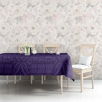 Fiji Marau na Kerisimasi Tablecloth Purple Tapa Masi Inspired Christmas - Polynesian Pride