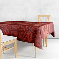 Fiji Marau na Kerisimasi Tablecloth Red Tapa Masi Inspired Christmas - Polynesian Pride