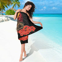 Maori Kiwi Soldier Fern Tattoo ANZAC Day Sarong Lest We Forget