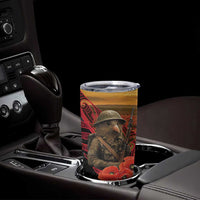 Maori Kiwi Soldier Fern Tattoo ANZAC Day Tumbler Cup Lest We Forget