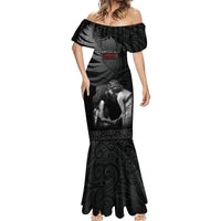 New Zealand Mother's Day Mermaid Dress Maori Hongi Aroha Ahau Ki A Koe Mama LT9 - Polynesian Pride