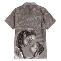 New Zealand Mother's Day Family Matching Short Sleeve Bodycon Dress and Hawaiian Shirt Maori Mo Toku Mama Silver Fern