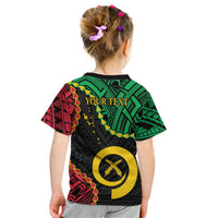 Personalised Vanuatu 44th Anniversary Kid T Shirt Tugeta Yumi Selebretem Indipendens Dei