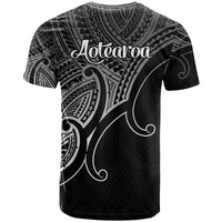 Aotearoa Maori Koru T Shirt Polynesian Pacific Tribal Black LT9 - Polynesian Pride