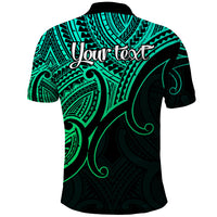 Custom Aotearoa New Zealand Polo Shirt Maori Koru Polynesian Pacific Tribal Green LT9 - Polynesian Pride