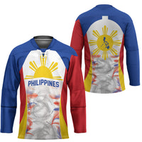 Philippines Flag Day Hockey Jersey Filipino Feather Pattern