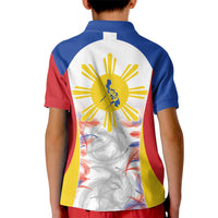 Philippines Flag Day Kid Polo Shirt Filipino Feather Pattern