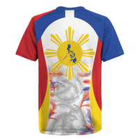 Philippines Flag Day Rugby Jersey Filipino Feather Pattern