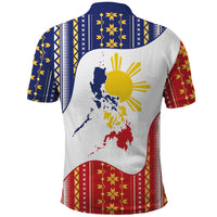 Philippines Flag Day Polo Shirt Filipino Traditional Igorot Tribal Pattern