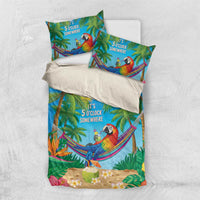 5 Oclock Somewhere Bedding Set Hawaii Parrots Cocktail Summer Beach Vibe - Polynesian Pride