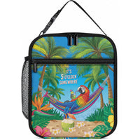 5 Oclock Somewhere Lunch Bag Hawaii Parrots Cocktail Summer Beach Vibe