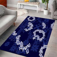 Mokihana Maile and Ilima Leis Area Rug Uliuli Hawaiian Tapa Quilt Pattern - Polynesian Pride