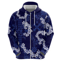 Mokihana Maile and Ilima Leis Hoodie Uliuli Hawaiian Tapa Quilt Pattern - Polynesian Pride