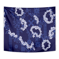 Mokihana Maile and Ilima Leis Tapestry Uliuli Hawaiian Tapa Quilt Pattern - Polynesian Pride