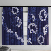 Mokihana Maile and Ilima Leis Window Curtain Uliuli Hawaiian Tapa Quilt Pattern - Polynesian Pride