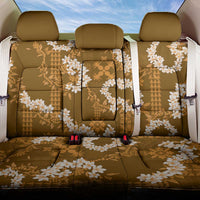 Mokihana Maile and Ilima Leis Back Car Seat Cover Alani Hawaiian Tapa Quilt Pattern - Polynesian Pride