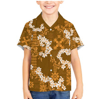 Mokihana Maile and Ilima Leis Family Matching Mermaid Dress and Hawaiian Shirt Alani Hawaiian Tapa Quilt Pattern - Polynesian Pride