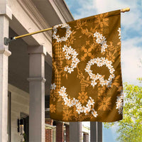 Mokihana Maile and Ilima Leis Garden Flag Alani Hawaiian Tapa Quilt Pattern - Polynesian Pride