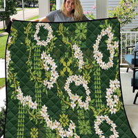 Mokihana Maile and Ilima Leis Quilt Omaʻomaʻo Hawaiian Tapa Quilt Pattern - Polynesian Pride