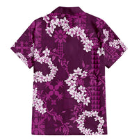 Mokihana Maile and Ilima Leis Family Matching Mermaid Dress and Hawaiian Shirt Akala Hawaiian Tapa Quilt Pattern - Polynesian Pride