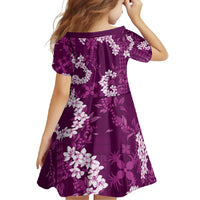 Mokihana Maile and Ilima Leis Family Matching Short Sleeve Bodycon Dress and Hawaiian Shirt Akala Hawaiian Tapa Quilt Pattern - Polynesian Pride