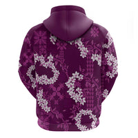 Mokihana Maile and Ilima Leis Hoodie Akala Hawaiian Tapa Quilt Pattern - Polynesian Pride