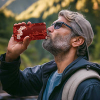 Mokihana Maile and Ilima Leis 4 in 1 Can Cooler Tumbler Ulaʻula Hawaiian Tapa Quilt Pattern - Polynesian Pride