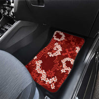 Mokihana Maile and Ilima Leis Car Mats Ulaʻula Hawaiian Tapa Quilt Pattern - Polynesian Pride