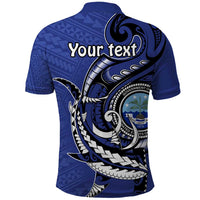 Personalized FSM 1986 Independence Day Polo Shirt Polynesian Shark Tattoo Style