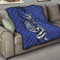 Personalized FSM 1986 Independence Day Quilt Polynesian Shark Tattoo Style