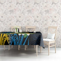 Personalised Tuvalu Beautiful Plumeria Flower Tablecloth