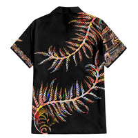 New Zealand Family Matching Mermaid Dress and Hawaiian Shirt Aotearoa Silver Fern Mixed Papua Shell Red Vibe LT9 - Polynesian Pride
