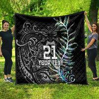 Custom New Zealand Rugby Quilt NZ Black Fern Champions History With Papua Shell LT9 - Polynesian Pride